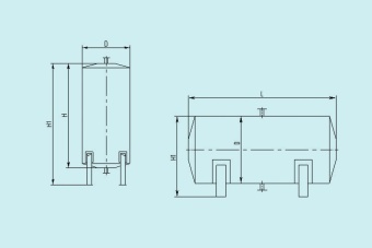 Чертеж Баки аккумуляторы безнапорные