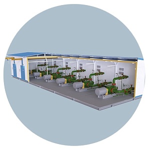 Блочная кустовая насосная станция